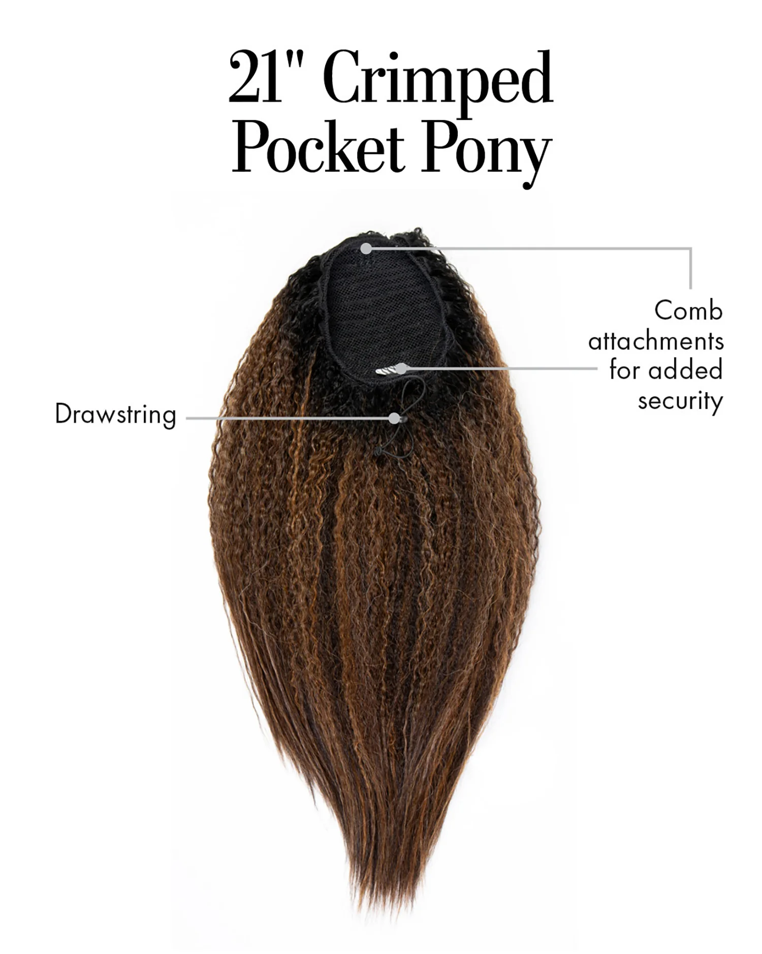 Crimped Pocket Pony 21" - Image 10